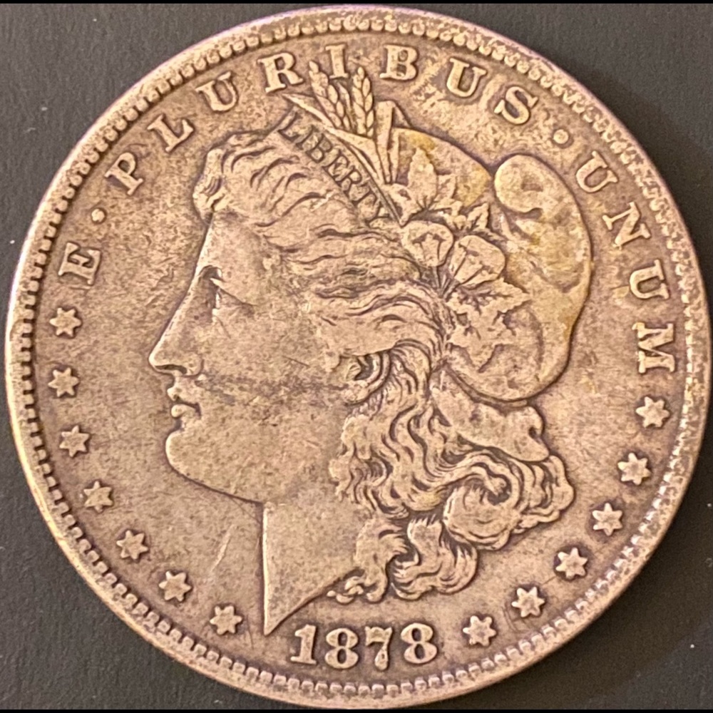 1878 Morgan Silver Dollar, 8 Tail Feathers